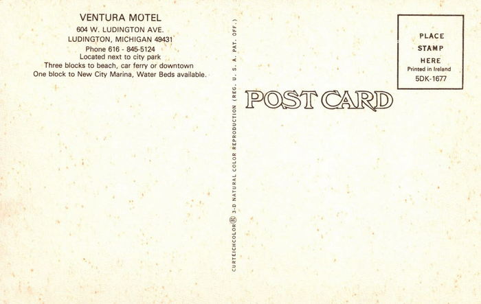 Ventura Motel - Postcard (newer photo)